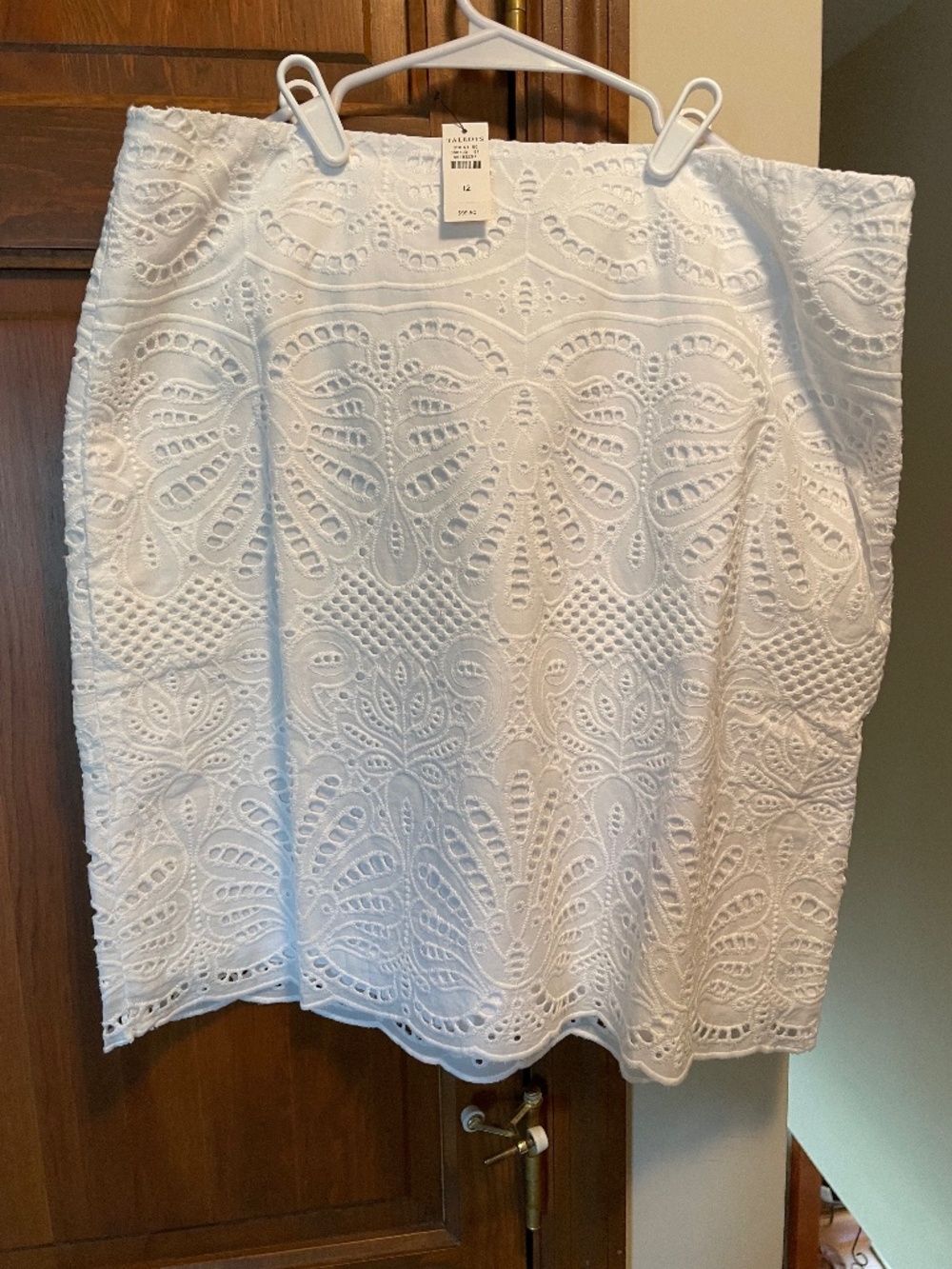 white eyelet skirt